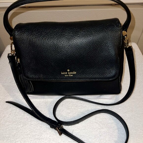 KATE SPADE Chester Street Miri Black Leather Crossbody / Shoulder Bag - Picture 7 of 10